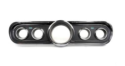 ACP - 1966 Mustang Black Instrument Bezel and Lens