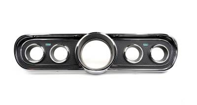 ACP - 1966 Mustang Black Instrument Bezel and Lens