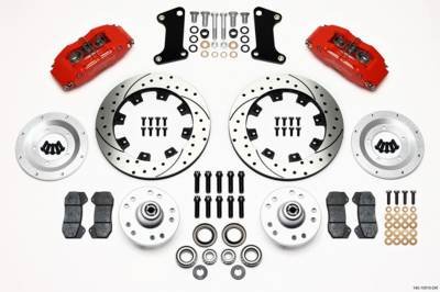 Wilwood Brakes - Red FRONT DISC BRAKE KIT 67-69 CAMARO 12.19 ROTOR