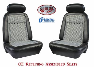 Distinctive Industries - 1969 Camaro Deluxe Houndstooth OE Reclining Front Bucket Seats
