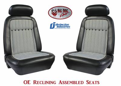 Distinctive Industries - 1969 Camaro Deluxe Houndstooth OE Reclining Front Bucket Seats