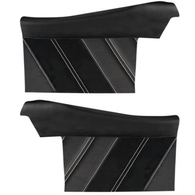 TMI Products - TMI Sport R Flat Quarter Panels for 1970-72 Chevelle Convertible with Armrest and Tub Covers