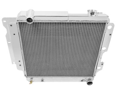 Champion Cooling Systems - Champion Four Row Aluminum Radiator for 1987-2006 Jeep Wrangler YJ with Chevy Conversion CC8101