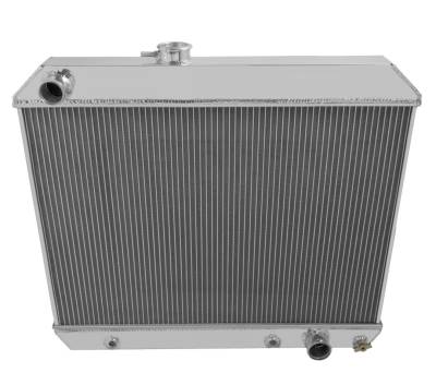 Champion Cooling Systems - Three Row All Aluminum Radiator + Fan and Relay for 1964-1965 Pontiac Tempest, GTO, LeMans CC1678