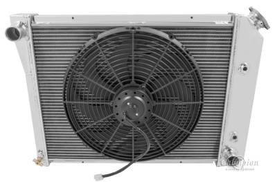 Champion Cooling Systems - Champion 3 Row Aluminum Radiator for 1965 -1987 Buick, Pontiac, Olds, Chevy w/16" fan CC571