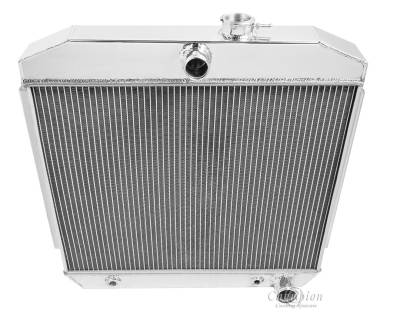 Champion Cooling Systems - Champion Cooling Four Row All Aluminum Radiator 1955 -1957 Chevy V8 MC5057