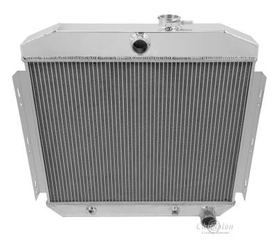 Champion Cooling Systems - Champion Cooling Four Row All Aluminum Radiator 1955 -1957 Chevy Inline 6 MC5056