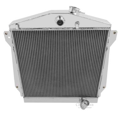 Champion Cooling Systems - Champion 3 Row Aluminum Radiator for 1943-1948 Chevy Cars CC4348