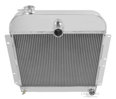 Champion Cooling Systems - Champion 3 Row Aluminum Radiator for 1941 - 1952 Plymouth Cars CC4152