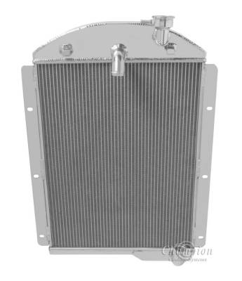 Champion Cooling Systems - 1941-1946 Chevrolet Pickup Truck Champion 3 Row Core All Aluminum Radiator CC4146