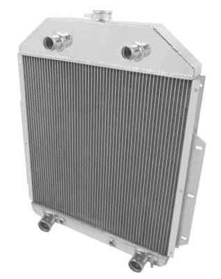 Champion Cooling Systems - Champion Two Row Aluminum Radiator for 1942-1952 Ford Truck w/Flathead V8 EC4252FH