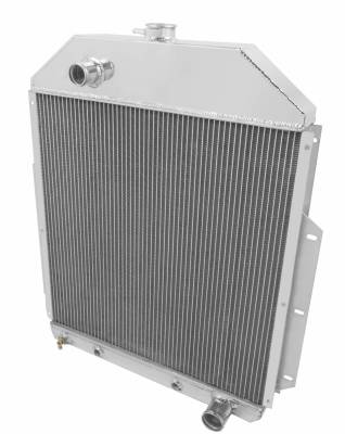Champion Cooling Systems - Champion Two Row Aluminum Radiator for 1942-1952 Ford Truck w/ Chevy Conversion EC4252CH