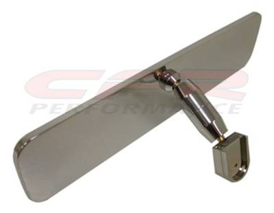 CFR - Rear View Mirror Universal Fit for Ford, Chevy, Mopar Polished Billet Aluminum
