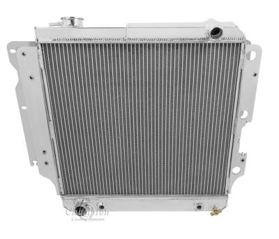 Champion Cooling Systems - Champion Two Row All Aluminum Radiator 87-06 Jeep Wrangler YJ-TJ EC2101