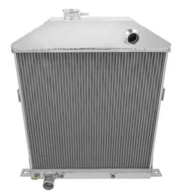 Champion Cooling Systems - Champion Cooling Three Row Aluminum Radiator for 1942 to 1948 Ford and Mercury CarsCC46FD