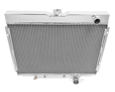 Champion Cooling Systems - Champion Four Row Aluminum Radiator MC338 1967 to 1969 Ford Mustang, Cougar, Fairlane