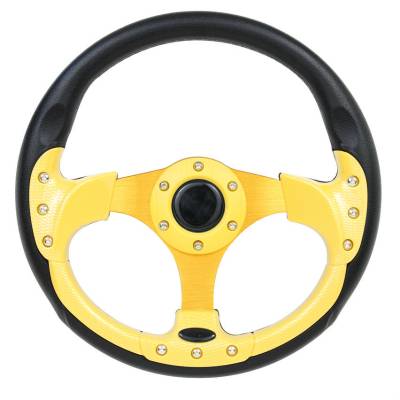 Forever Sharp Steering Wheels - 12.5" Yellow Pursuit Performance Steering Wheel