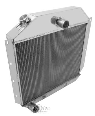 Champion Cooling Systems - Champion Three Row Aluminum Radiator for 1951 - 1957 International L110-L132 CC5157