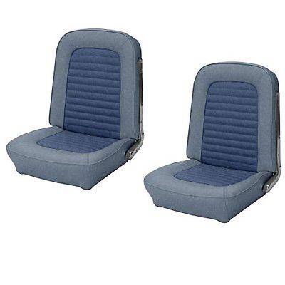 TMI Products - Standard Upholstery for 1966 Mustang Coupe Rear Bench Seat - Med. Blue