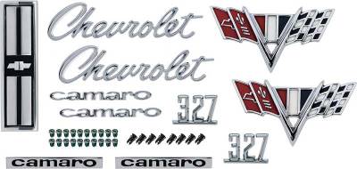 OER - *R1067 - 1967 Camaro Standard 327 Emblem Kit