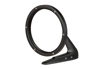 OER - BR1009 - 1960-74 GM Round Door Mirror With Smooth Leading Edge - Flat Black