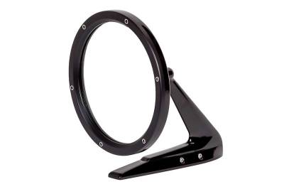 OER - BR1008 - 1960-74 GM Round Door Mirror With Fasteners On Leading Edge - Gloss Black