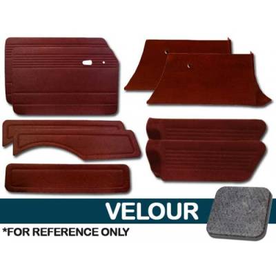TMI Products - Full Panel Set for 1968 - 74 Type III Squareback, Velour, With or Without Pockets - 9 pc. Set