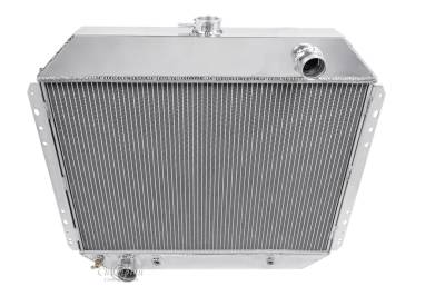 Champion Cooling Systems - Champion Three Row All Aluminum Radiator Ford Bronco 1966-1977 With Ford V8 Conversions
