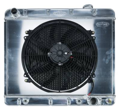 Cold Case - 63-66 Chevy/GMC Pickup Truck Aluminum Radiator And 16 Inch Fan Kit AT Cold Case Radiators