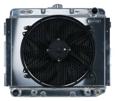 Cold Case - 68-73 B,E Body BB Aluminum Performance Radiator And 16 Inch Fan Kit 16 x 22 Inch AT Cold Case Radiators