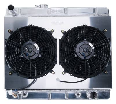 Cold Case - 64-67 GTO W/O AC HO/SD 1.25 Inch Radiator KIT Automatic Transmission Cold Case Radiators