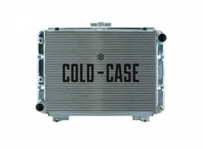 Cold Case - 64 Galaxie Side Tank Aluminum Performance Radiator Automatic Transmission Cold Case Radiators