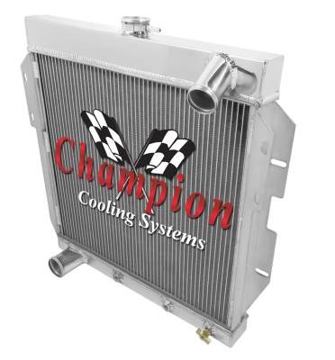 Champion Cooling Systems - Three Row All Aluminum Radiator 1955-1957 Ford Thunderbirds