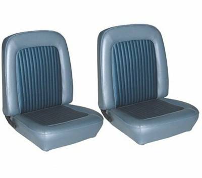 TMI Products - Standard Upholstery for 1968 Mustang Coupe, Convertible, 2+2 w/Bucket Seats (Front Only)