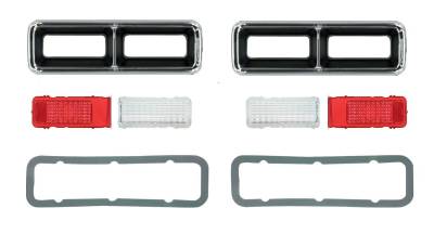 OER - 1968 Camaro Complete Replacement Tail Light Set, Bezels, Lens, Right & Left