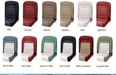 TMI Products - Deluxe Pony Upholstery for 1964 1/2 - 1966 Mustang Coupe w/Bench Seat Front/Rear - Image 2