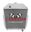 Champion Cooling Systems - Champion Two Row Aluminum Radiator for 1942-1952 Ford Truck w/ Chevy Conversion EC4252CH - Image 3