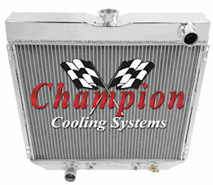 Champion Cooling Systems - Champion Four Row All Aluminum Radiator Combo for Mustang, Falcon, Cougar, Fairlane, Comet Various Years mc339combo - Image 3