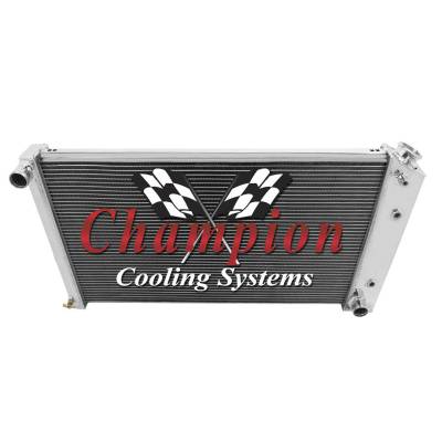 Champion Cooling Systems - Three Row All Aluminum Radiator Combo for 1968-1985 GM, Chevy, Buick, Olds, Pontiac FSCC161 - Image 4