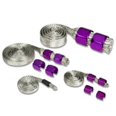 Cooling System - Cooling Accessories - Big Dog Auto - Purple Braided Hose Sleeving Kit