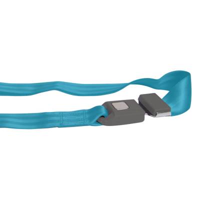 SafeTboy - 2 Point Electric Blue Lap Seat Belt, Standard Buckle, Pair - Image 2