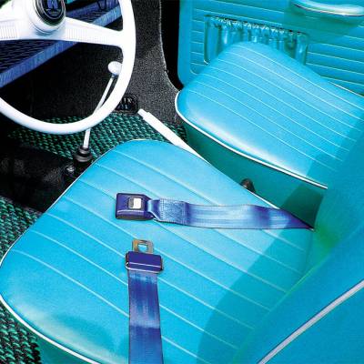 SafeTboy - 2 Point Dark Blue Lap Seat Belt, Standard Buckle, Pair - Image 2
