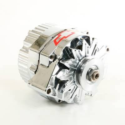 BOWTIE CHROME GM 120 AMP ALTERNATOR 1-WIRE