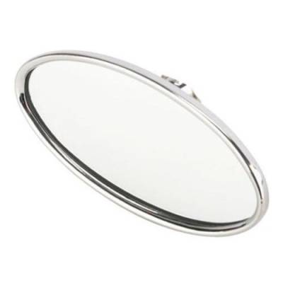 Chrome Billet Aluminum Oval Rear-View Mirror - Image 2