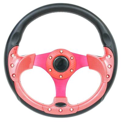 12.5" Red Pursuit Performance Steering Wheel