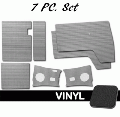 TMI Products - 1963 - 1967 VW Bus 7-Pc. Smooth Vinyl Door Panel Kit - Image 1