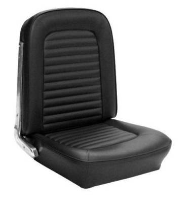 Mustang Upholstery - Seat Upholstery - TMI Products - Shelby and Deluxe Upholstery with Comfortweave for 1967 Mustang 2+2 Fastback w/Bucket Seats Front and Rear