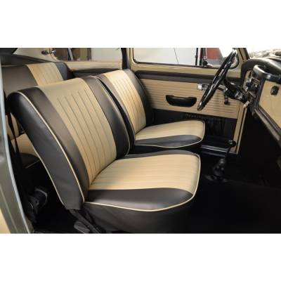 TMI Products - 1965-67 VW Volkswagen Bug Beetle Convertible Original Style w/Insert Seat Upholstery, Front and Rear - Any Color Combo - Image 2