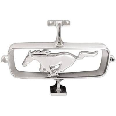 1964 -1965 Mustang Running Pony Grille Corral - Chrome