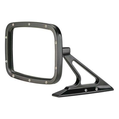 OER - BR1011 - 1960-74 GM Rectangular Door Mirror With Fasteners On Leading Edge - Gloss Black - Image 2
